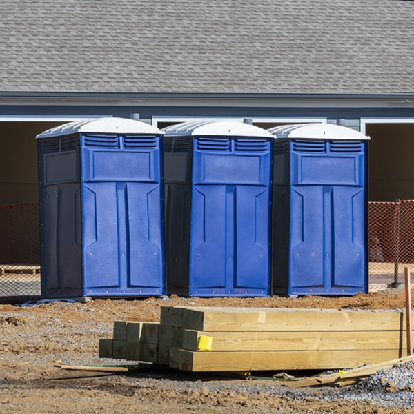 is there a specific order in which to place multiple portable toilets in Horner West Virginia